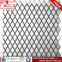 Parallel to the square stainless steel mosaic tile for wall design